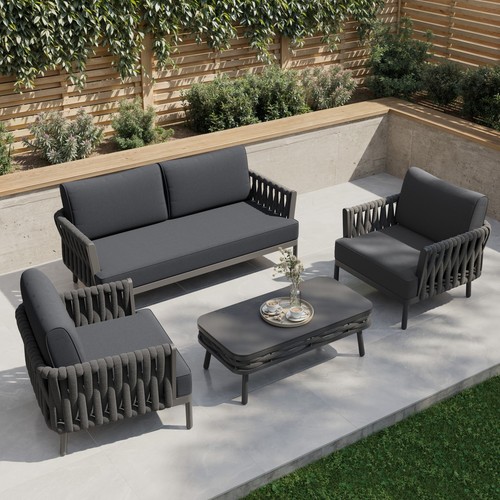 Seater charcoal rope detail - charcoal,