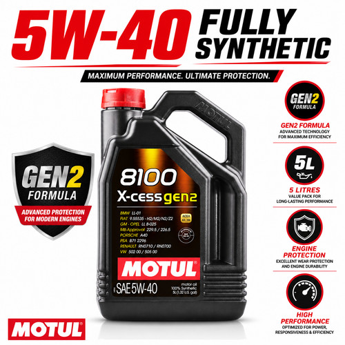 Motul 8100 cess - x-cess, 5l