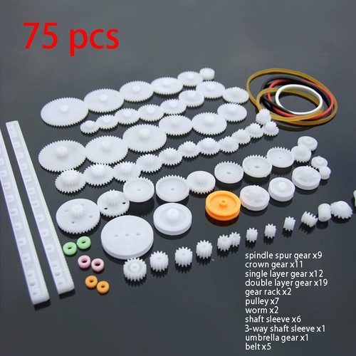 75pcs mixed plastic gear - plastic, kit