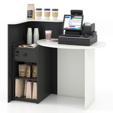 COSTWAY Reception Desk Front