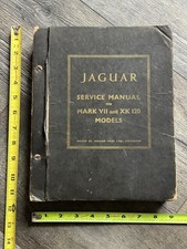 1950's JAGUAR Vintage Service Manual Mark VII and XK 120 Models UK Repair Book