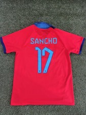 Men’s England 22/23 Away Shirt #17 Sancho (Size M)