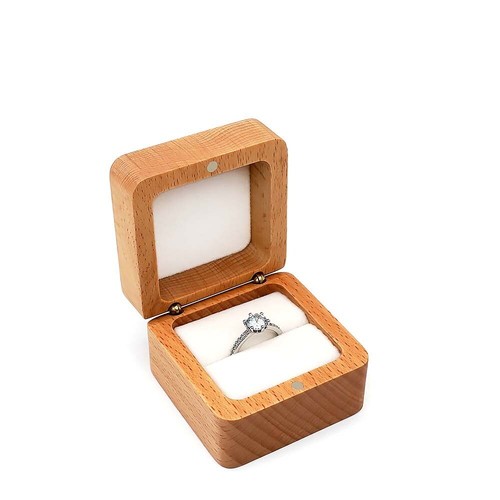 Ring storage box wooden - ring,