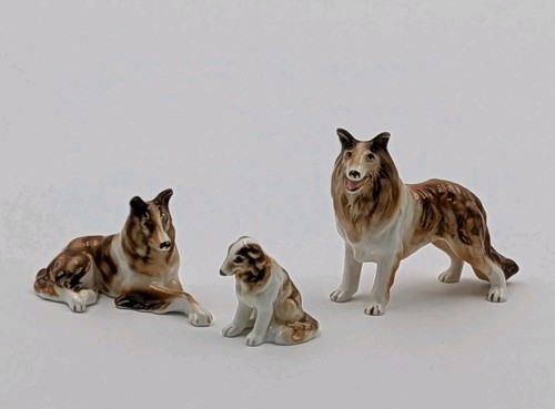 Bone china rough collie - bone,