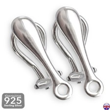 Sterling Silver Clip On 17mm