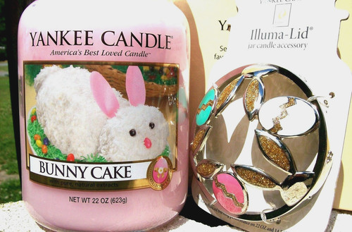 Yankee candle bunny - candle, cake"