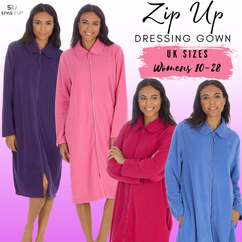 Ladies fleece full zip - full,