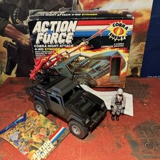 Vintage GI Joe/Action Force STINGER Cobra Night Attack Vehicle Box 80s