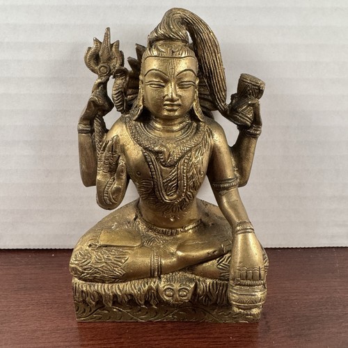Brass lord shiva statue - lord,