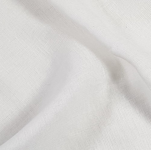 Muslin white and - cream, 100%