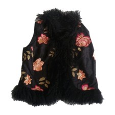 Kirsten Krog Vintage Danish Design Silk Embroidered Gilet Size 16