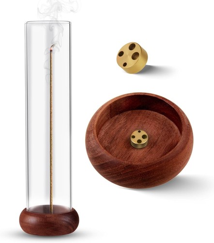 Incense holder walnut wooden - incense,