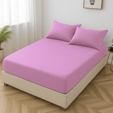 Plain fitted bed sheets - plain,