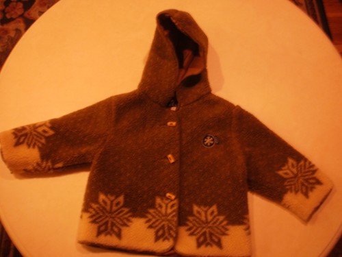 Girl brown fleece hooded - brown,