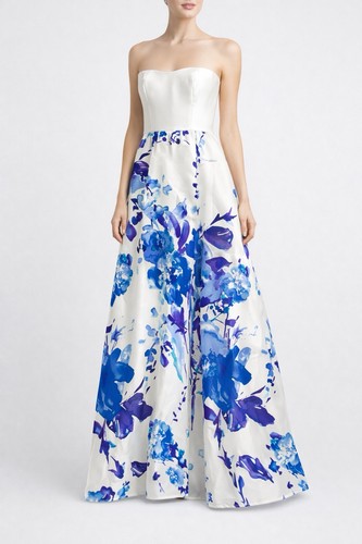 Alfred sung strapless floral - sung,