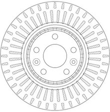 2x Brake disc Vented DF6208S