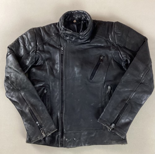 Vintage leather biker jacket - vintage,