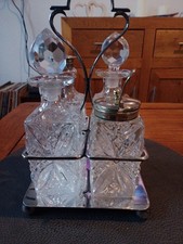 Silver Plated and Cut Glass