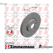 2x BRAKE DISCS 250.1383.52 FOR