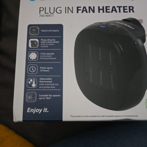 Plug wall fan heater - fan,