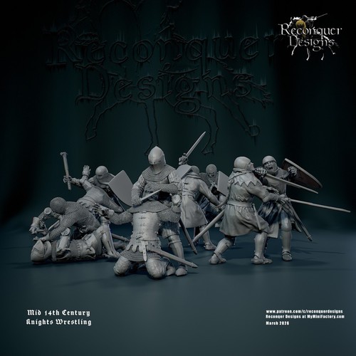 Mid 14th century knights - mid,