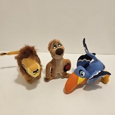 Vintage 1998 McDonalds Plush Toys - Disney’s Lion King 2 Simba, Zazu And Timon