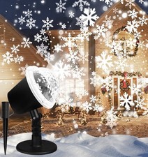 Christmas LED Snowflake Projector Light Indoor Outdoor Landscape  Decoration