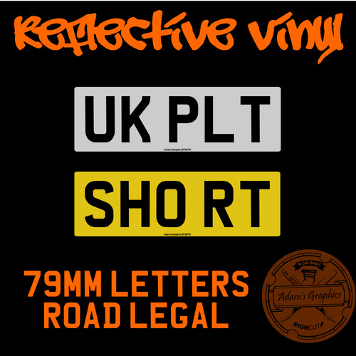 Stick number plate - on,