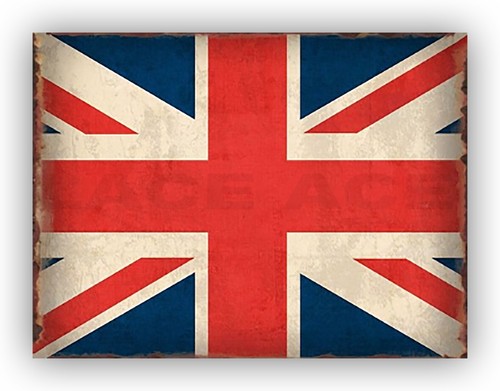 Union jack flag metal - flag,