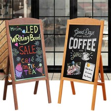 Large stained board with - stained, a-board