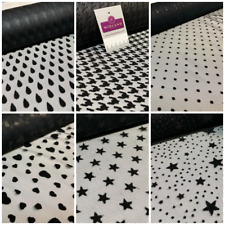 Black Net Mesh Flock velvet