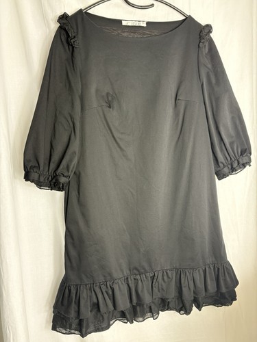 Jesiré black puff sleeve - black, mini