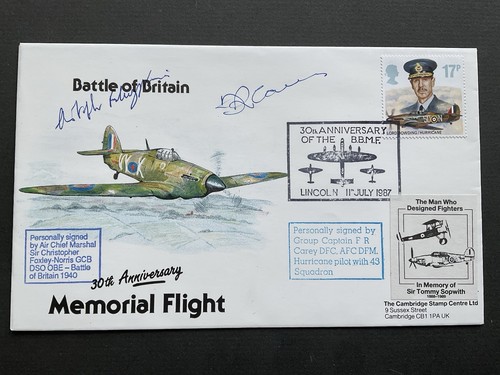 1987 bob memorial flight cover - 1987,