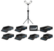 SCANGRIP Tower 8 Connect 8000 Lumens Tripod Work Light + Battery/Mains Adaptor