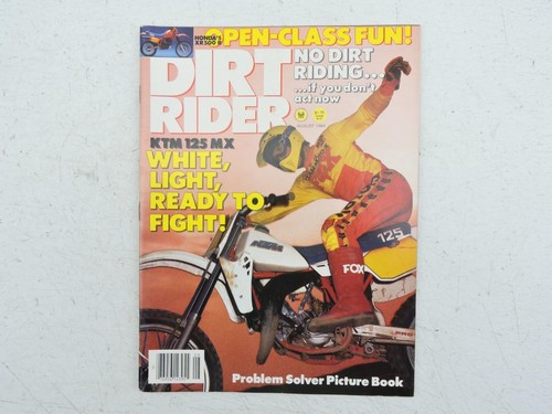 Dirt rider august 1984 honda - 1984,