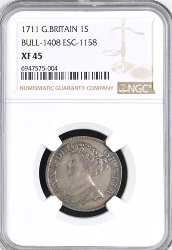 1711 queen anne silver - 1s,