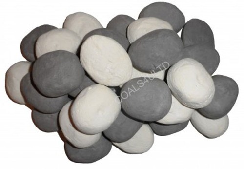 Fire replacement pebbles gas - fire,