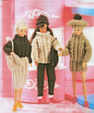 ✨C43y Dolls Knitting Pattern Sindy Barbie or Similar Doll Knit as a Xmas Gift