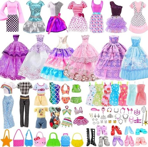 56pcs doll clothes - outfit, for