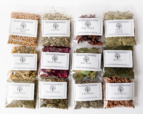 Set large herb sachets - set,