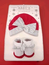 BABY'S first Christmas hat and