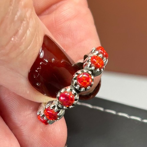 925 sterling silver fire red - fire,
