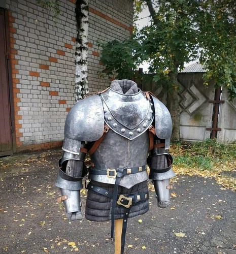 Medieval steel cuirass and - steel,
