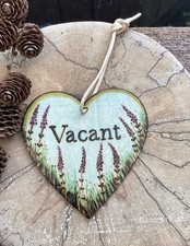 Handmade Toilet Engaged Vacant