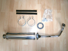 CHINESE 50cc SCOOTER EXHAUST SYSTEM COMPLETE GY6 4 STROKE  READ  DESCRIPTION