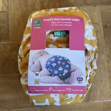 Tots Bots Bamboozle Easyfit  Giraffe Reusable All-in-one One Size Cloth Nappy