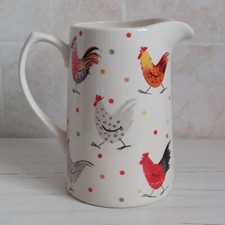 Queens Churchill Rooster Jug Pitcher Vase Aex Clark Chickens Farmhouse 16cm