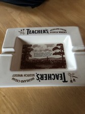 TEACHERS SCOTCH WHISKY ASHTRAY PUB BAR COLLECTIBLE
