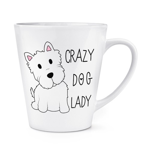 Crazy dog lady - lady, latte