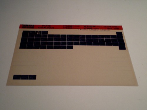 Microfiche spare parts catalog - microfiche,